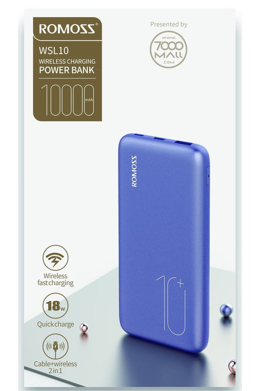 Romoss Power Bank WSL 10,000 mAh Fast Charging