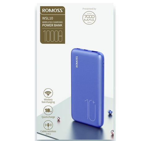 Romoss Power Bank WSL 10,000 mAh Fast Charging