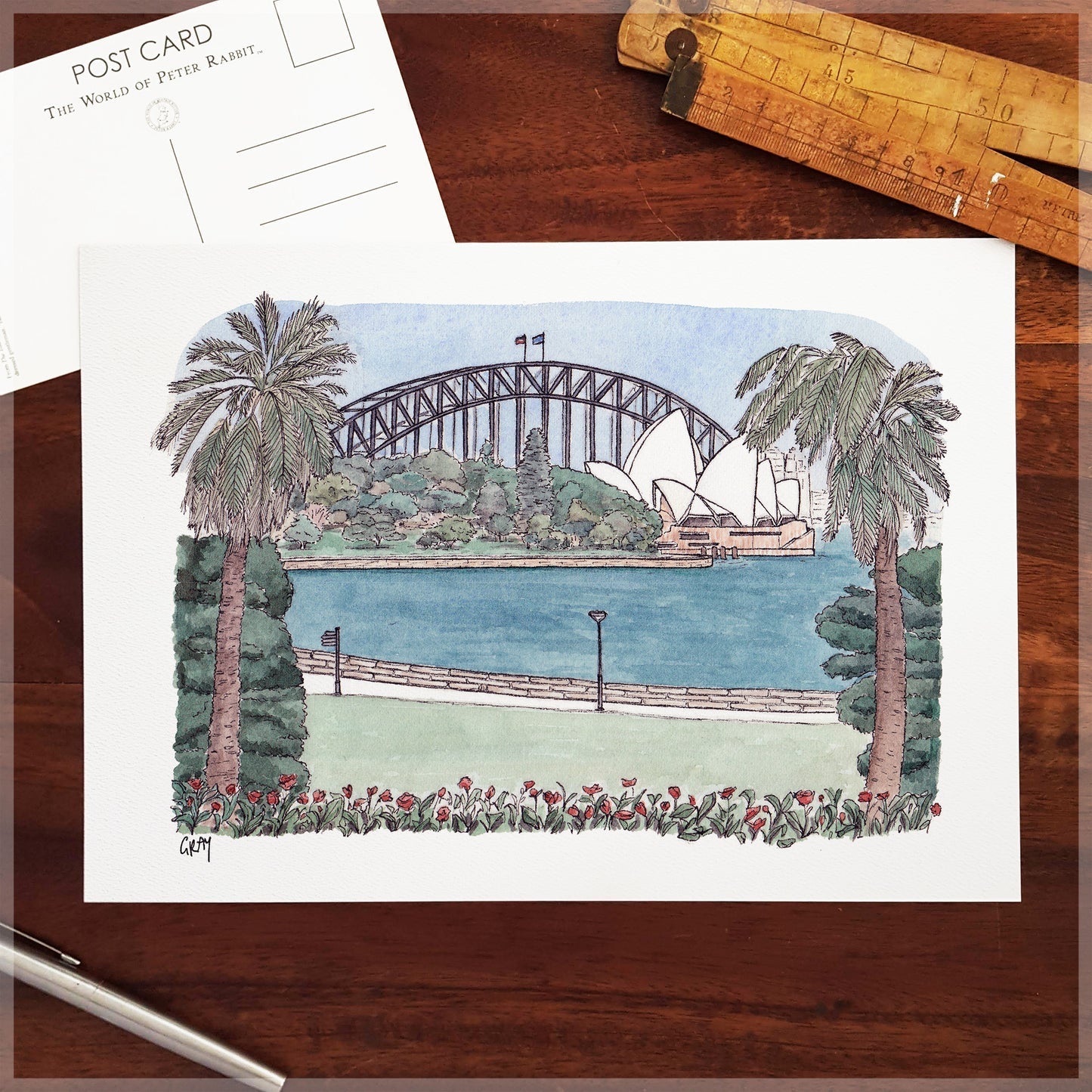 Royal Botanic Gardens - A4 Art Print - Mu Shop