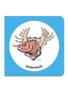 Salmon Moose Greeting Card - Mu Shop