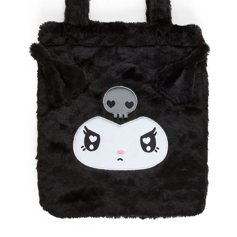 Sanrio Kuromi Fluffy Fur Tote Bag - Mu Shop