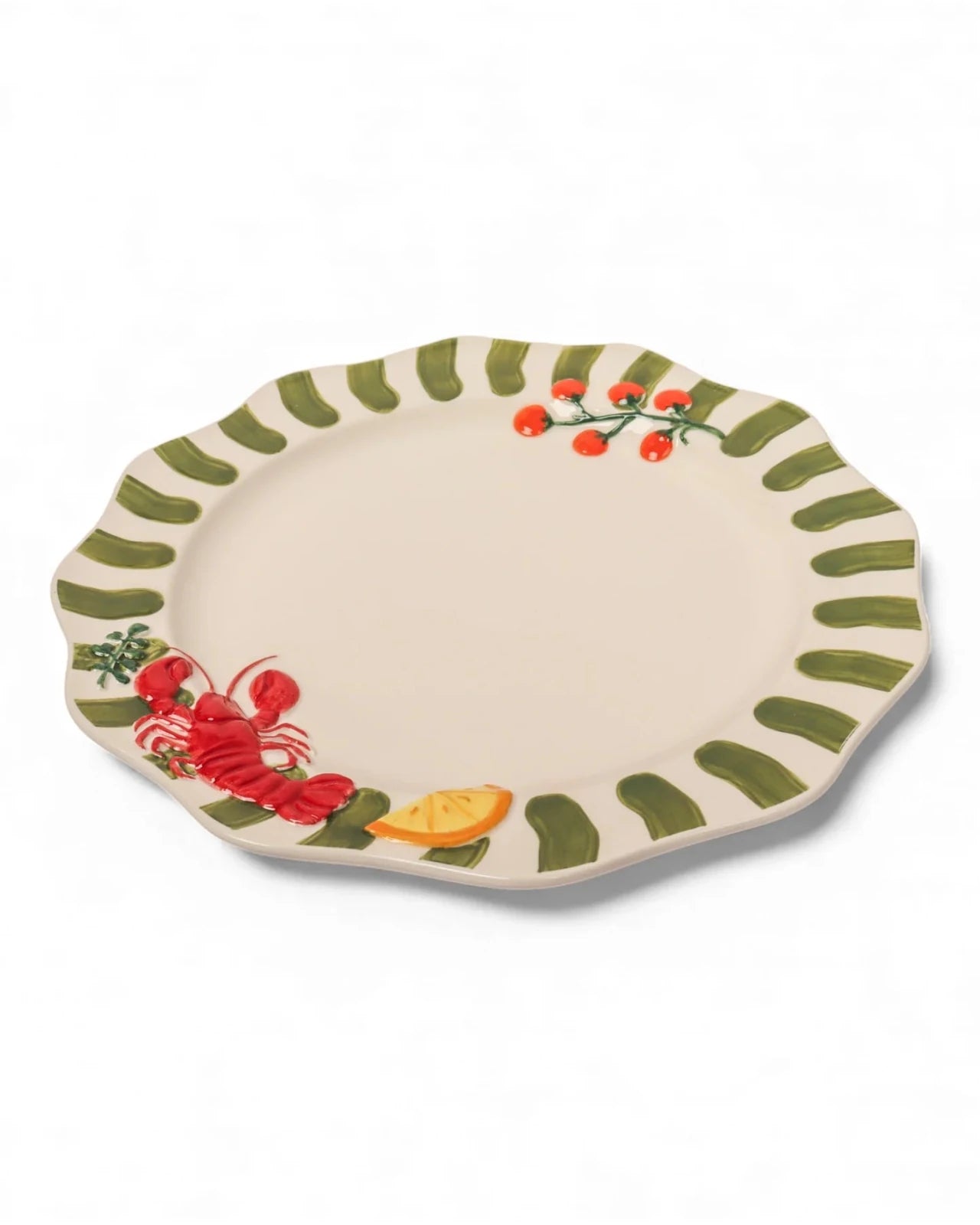 Seaview Stoneware Lobster Dinner Plate 25.5cm - Mu Shop