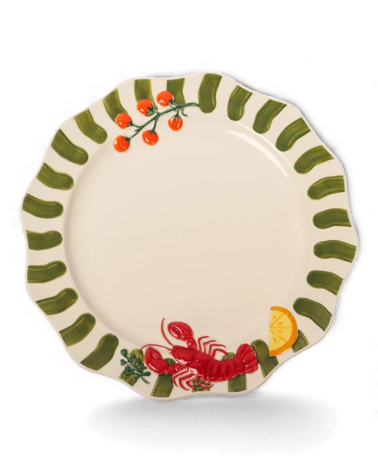 Seaview Stoneware Lobster Dinner Plate 25.5cm - Mu Shop