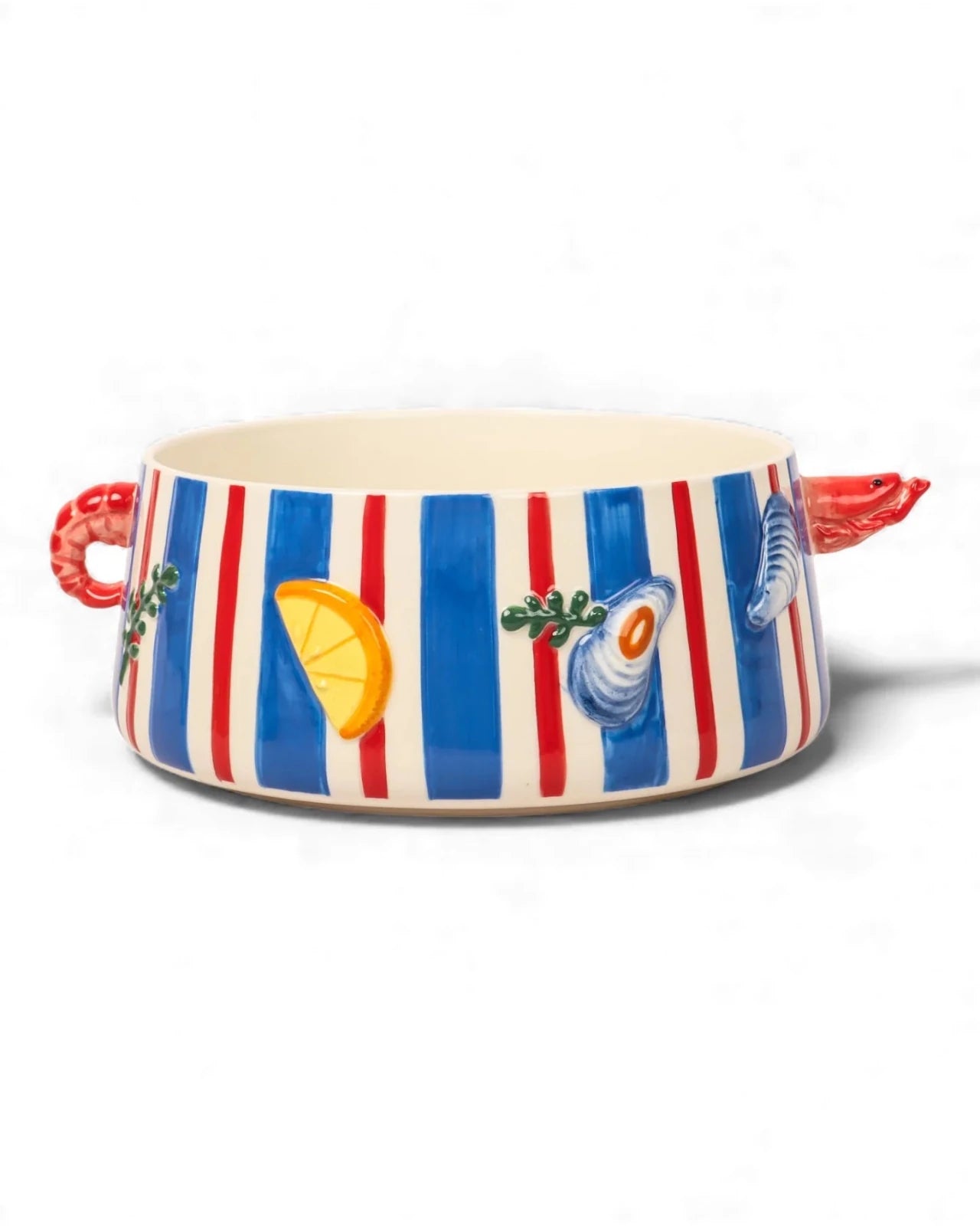 Seaview Stoneware Prawn Pot - Mu Shop