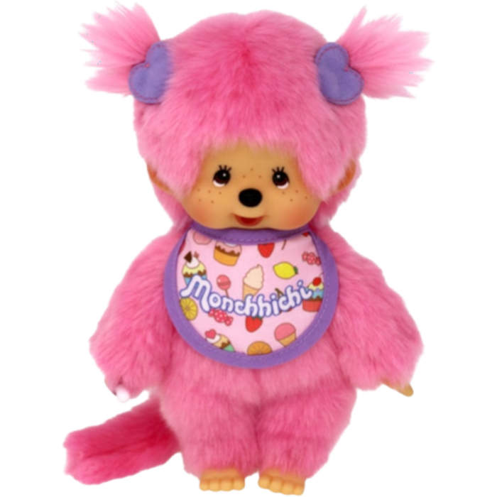 Monchhichi POP'n Candy Bib Girl Pink - 20cm