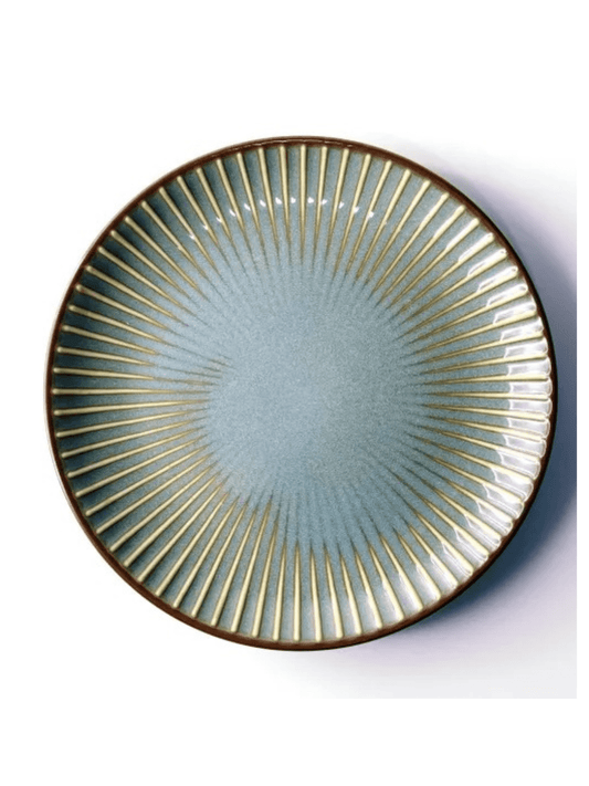 Sendan Chestnut Green Fine Porcelain Plate 21cm Single - Mu Shop