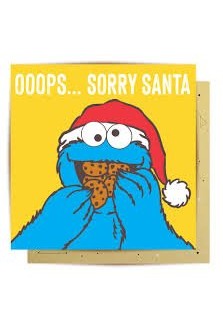 Sesame Street Santa Greeting Card - Mu Shop