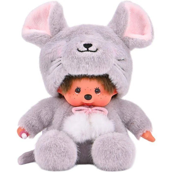 Monchhichi Sitting Mouse Plush Doll - 20 cm