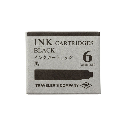 Fountain Pen Ink Cartridges Black – Pack of 6