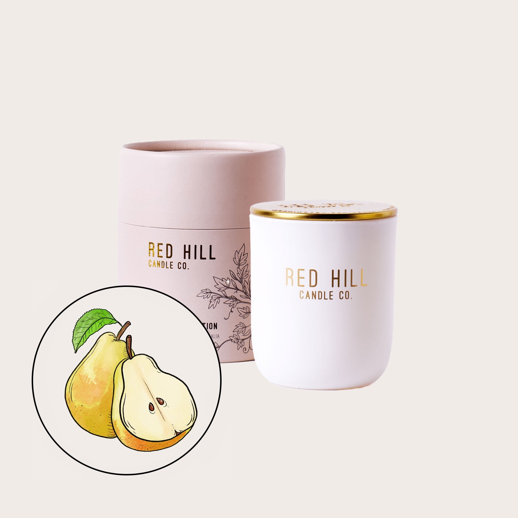 Small Soy Wax Candle - French Pear - Mu Shop