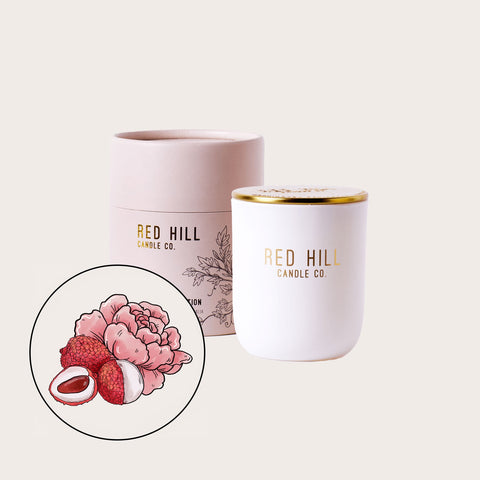 Small Soy Wax Candle - Lychee & Peony - Mu Shop