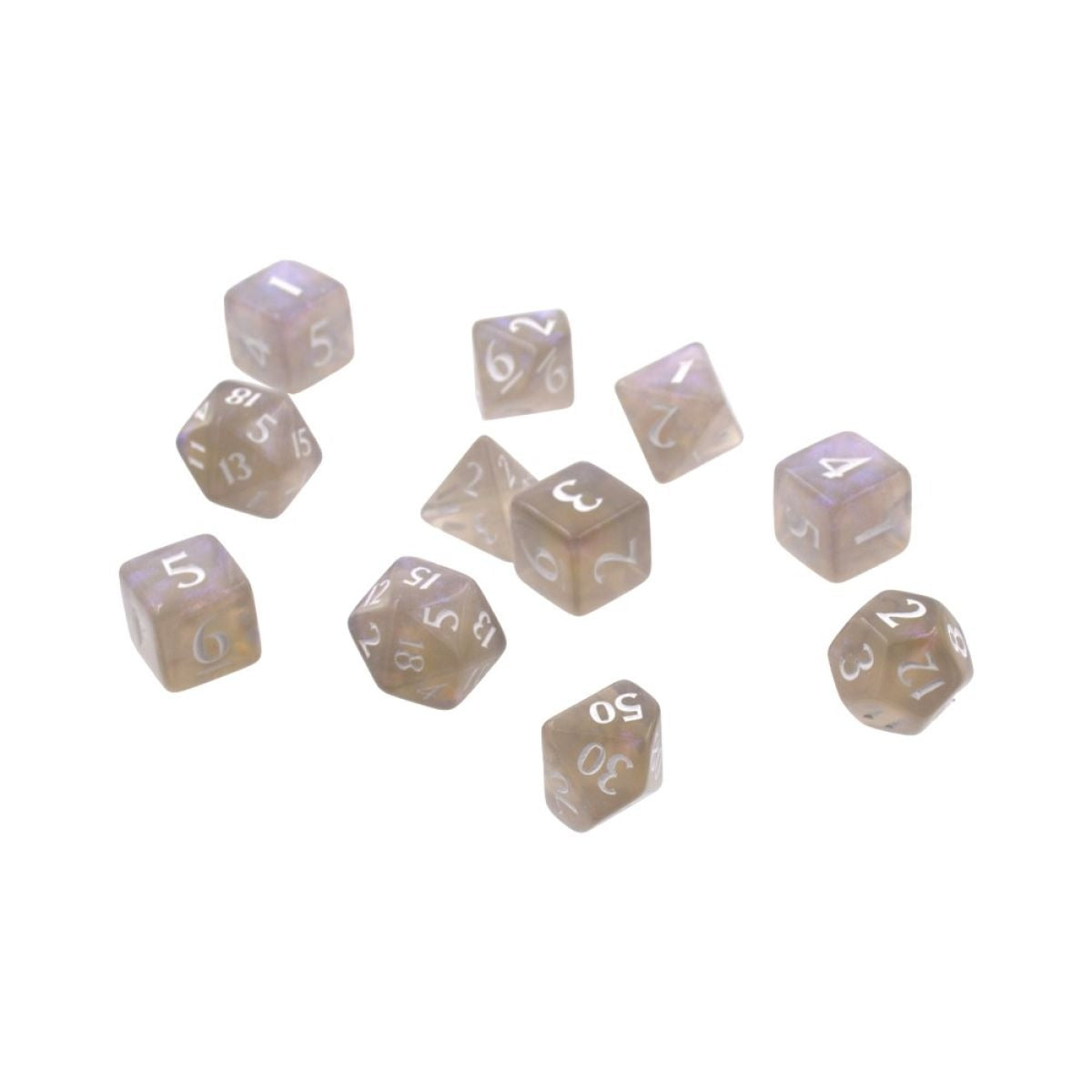 ECLIPSE 11 ROLEPLAY DICE SET SMOKE GREY