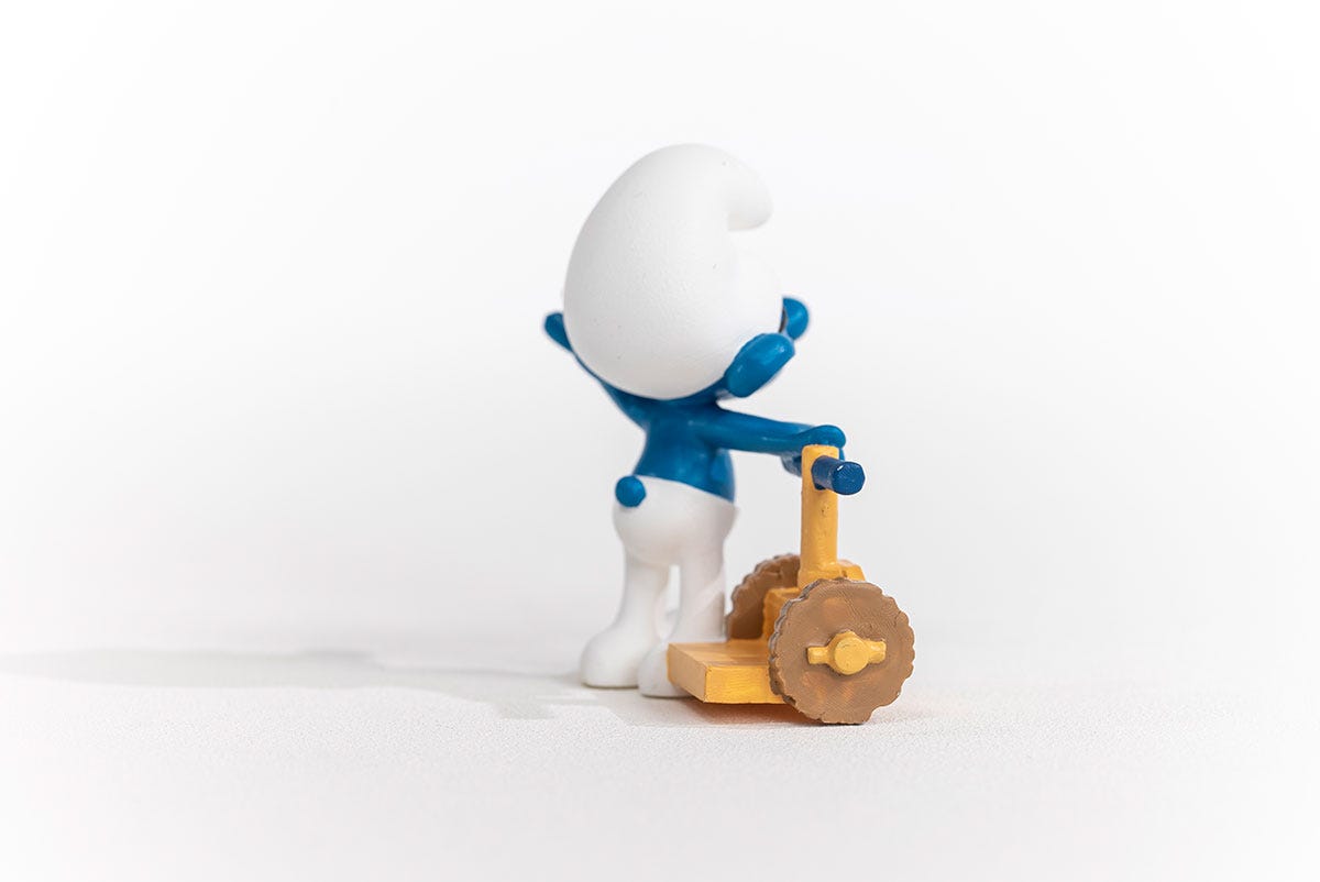 Smurf - Brainy Smurfway Figure 5cm - Mu Shop