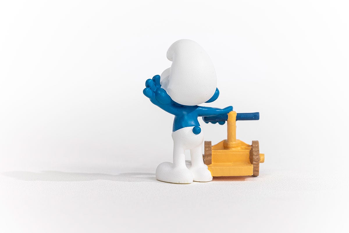 Smurf - Brainy Smurfway Figure 5cm - Mu Shop