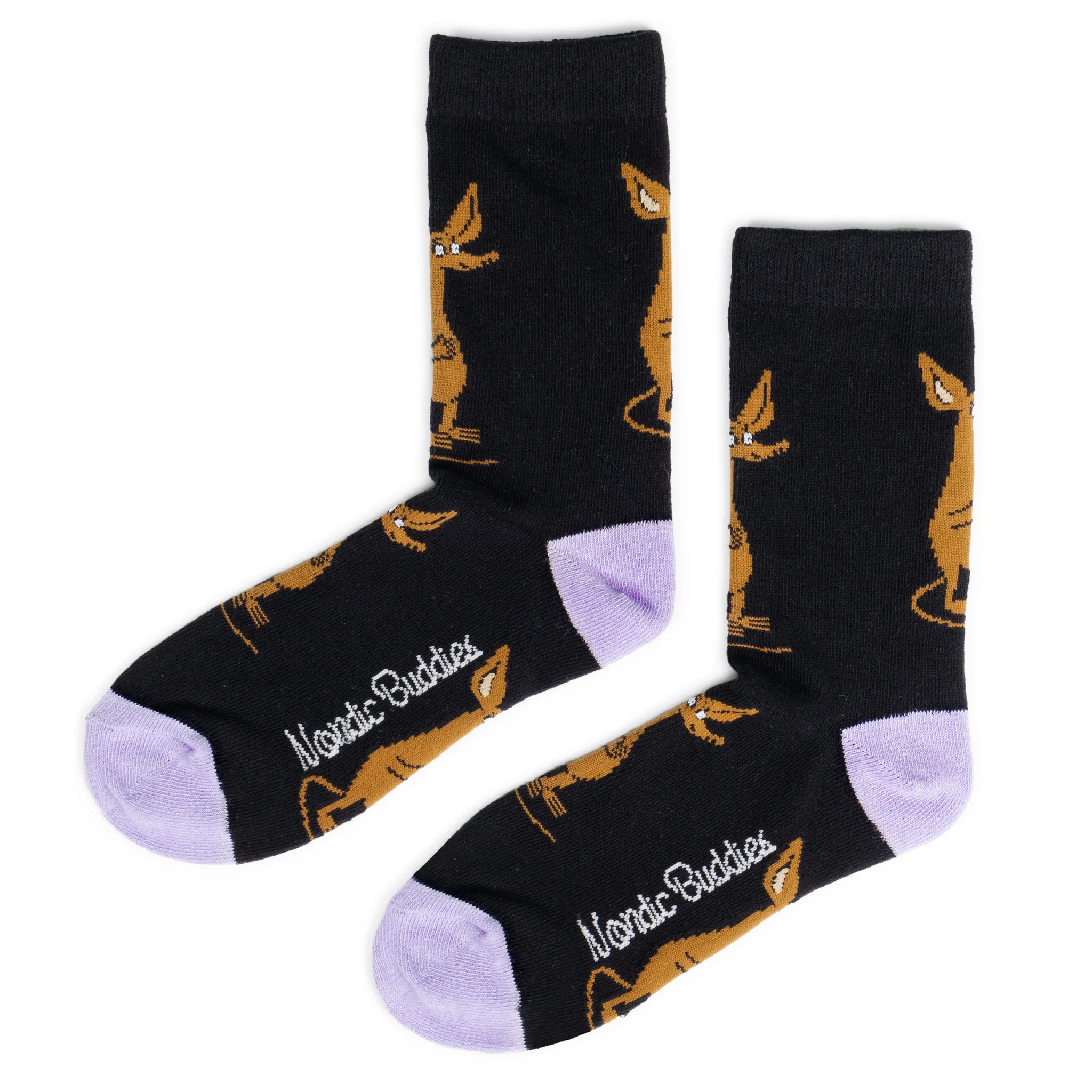 Sniff Happy Ladies Socks - Black - Mu Shop