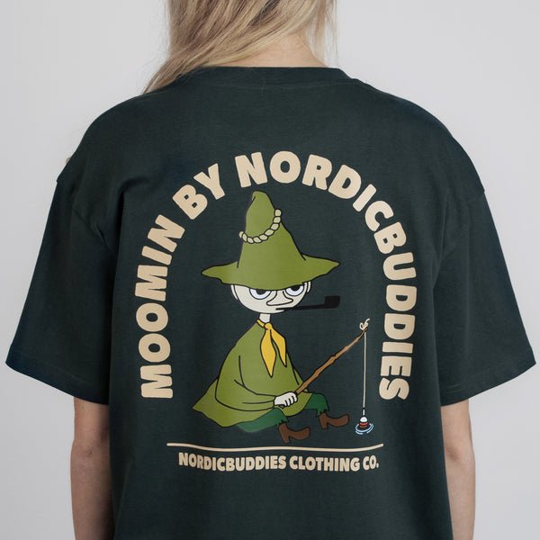 Snufkin Fishing T-Shirt Unisex - Dark Green - Mu Shop