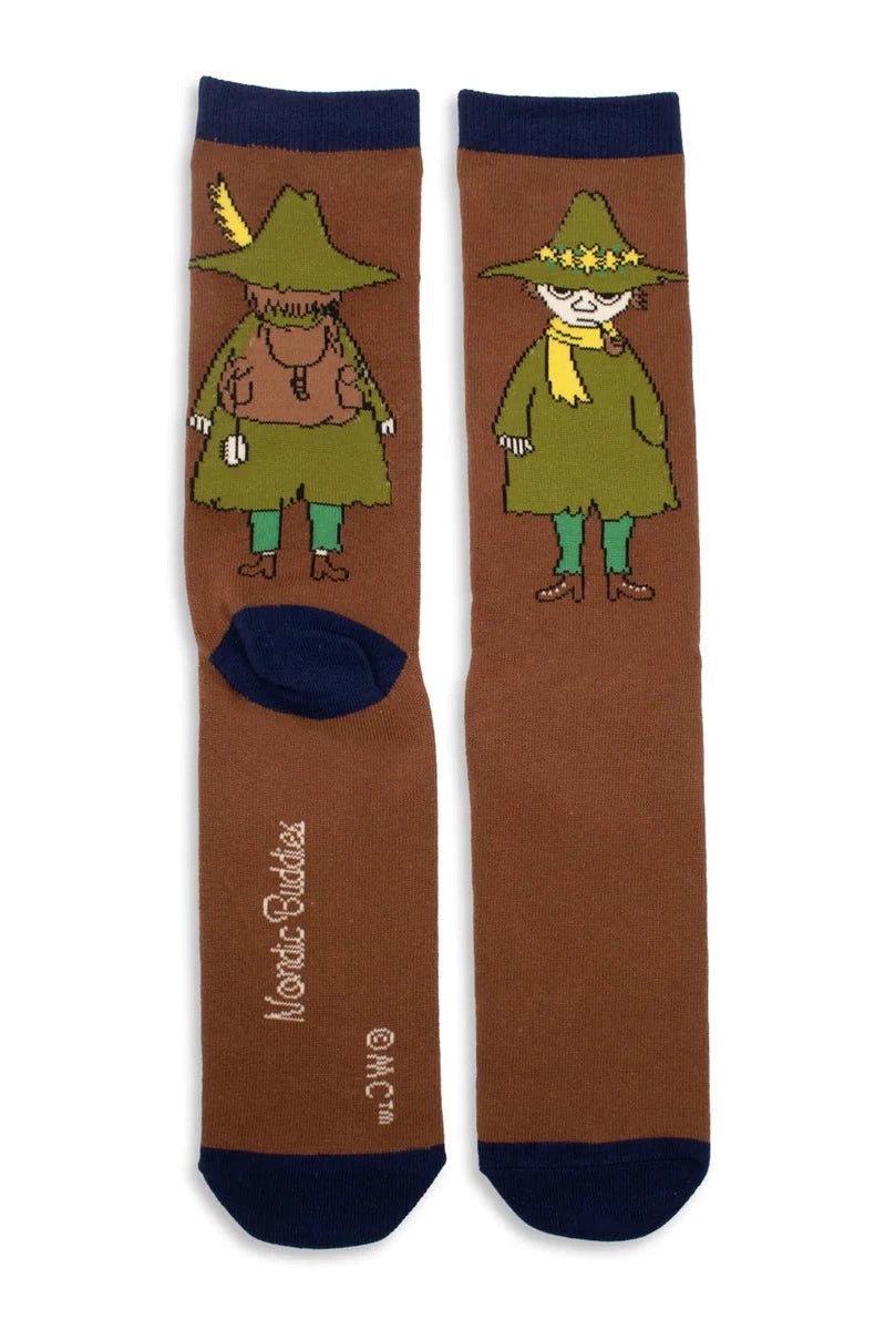 Snufkin Travelling Men Socks - Brown - Mu Shop