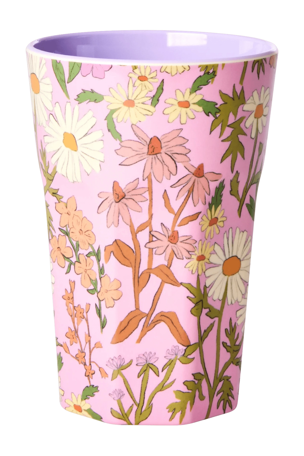 Soft Pink Daisy Dearest - Tall Melamine Cup - Mu Shop