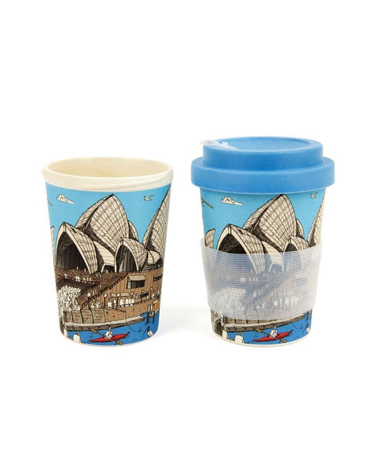 Squidinki Sydney Opera House Eco-Bamboo fibre Keep Cups