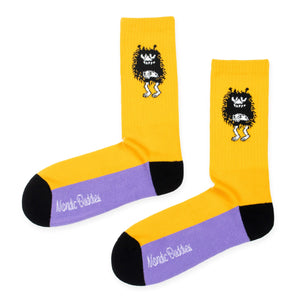 Stinky's Get Away Retro Men Socks - Yellow - Mu Shop