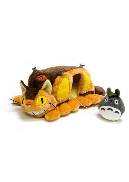 STUDIO GHIBLI PLUSH: MY NEIGHBOR TOTORO - CAT BUS WITH TOTORO 34cm (M) - Mu Shop