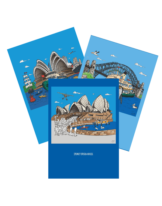 Sydney Harbour Set of 3 Notebooks - Mu Shop