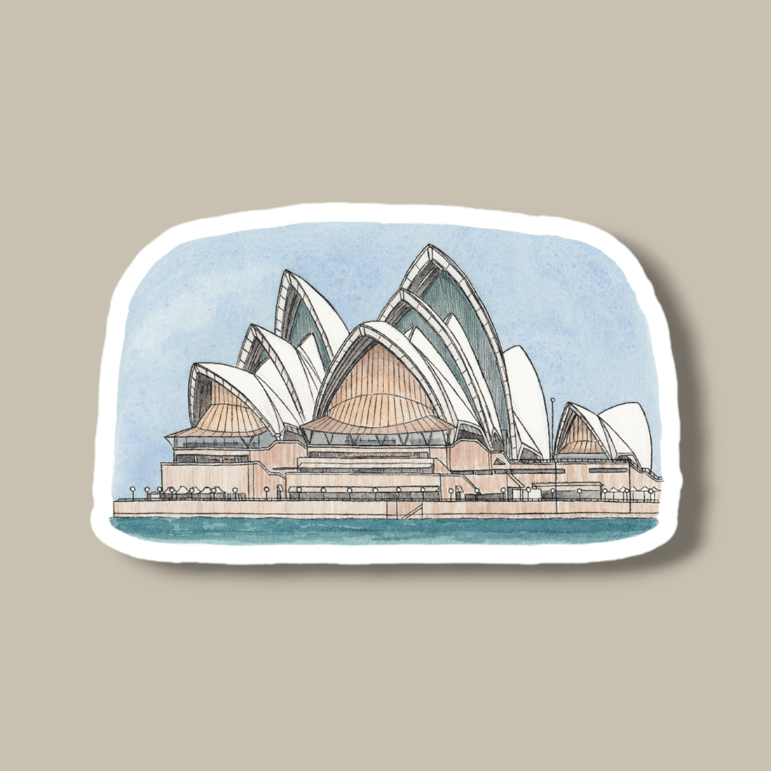 Sydney Opera House ~ Vinyl Sticker - Mu Shop