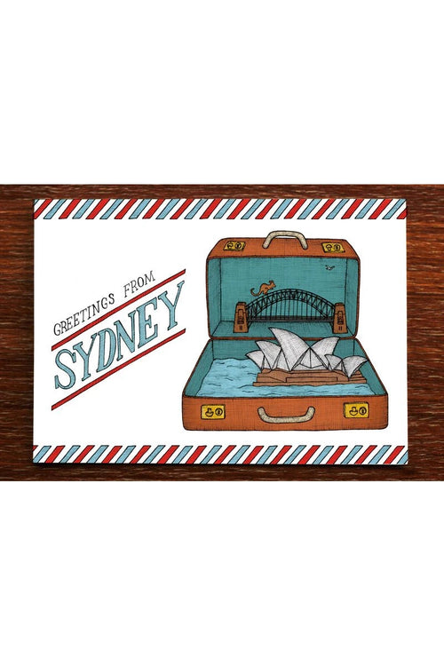 Sydney Suitcase - Australian Postcard