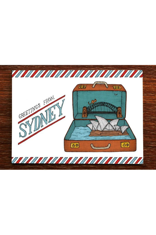 Sydney Suitcase - Australian Postcard - Mu Shop