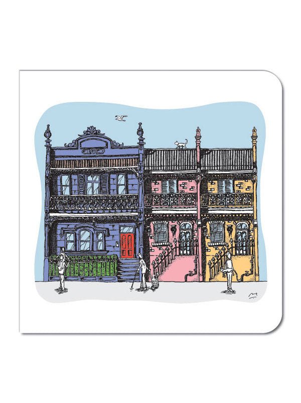 Sydney Terrace Houses 1 Greeting Card - Mu Shop