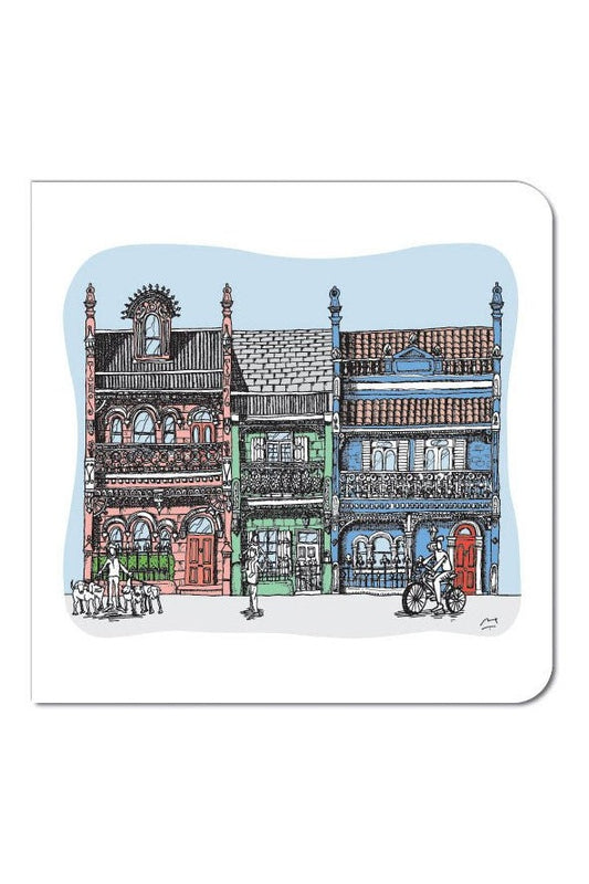 Sydney Terrace Houses 2 Greeting Card - Mu Shop