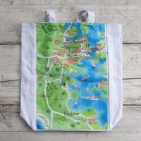 Sydney Tourist Attraction Map Tote Bag - Mu Shop