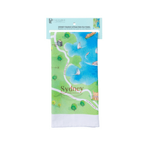 Sydney Tourist Attractions Map Tea Towel - Mu Shop