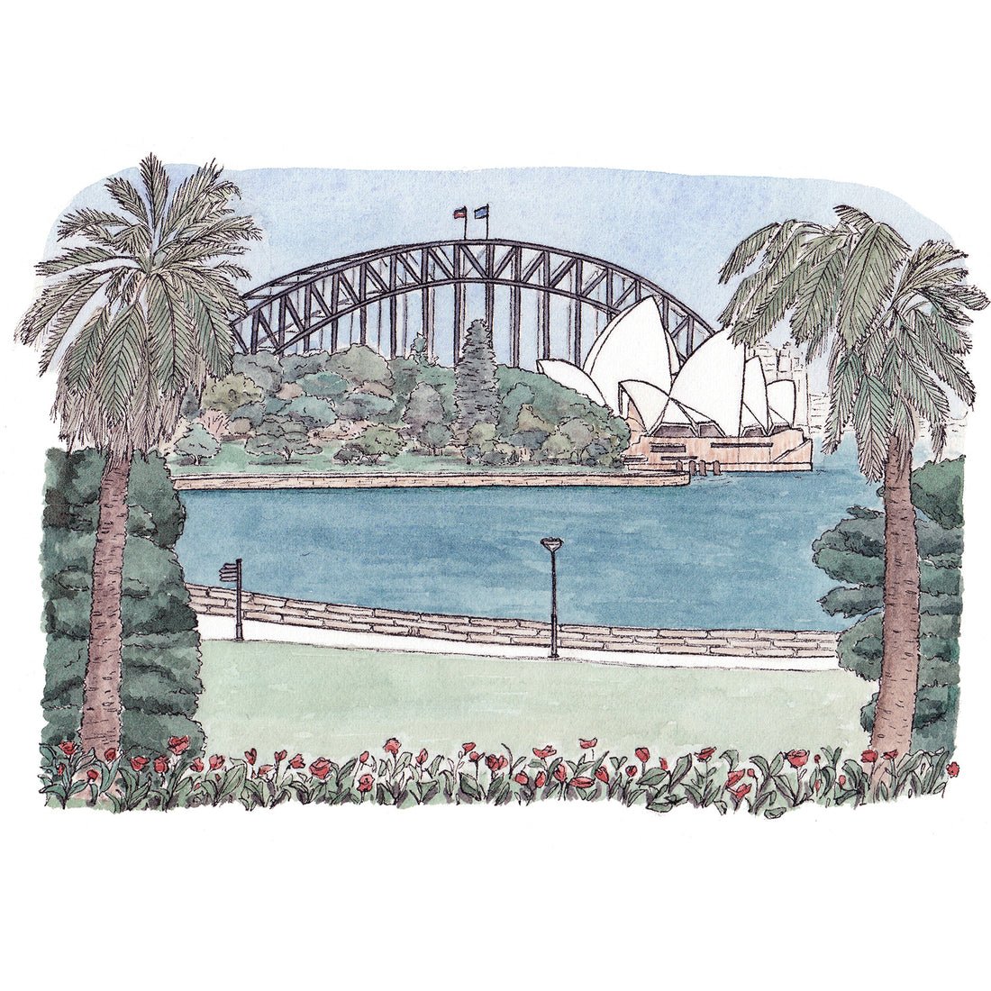 Sydney's Royal Botanic Gardens - Greeting Card - Mu Shop