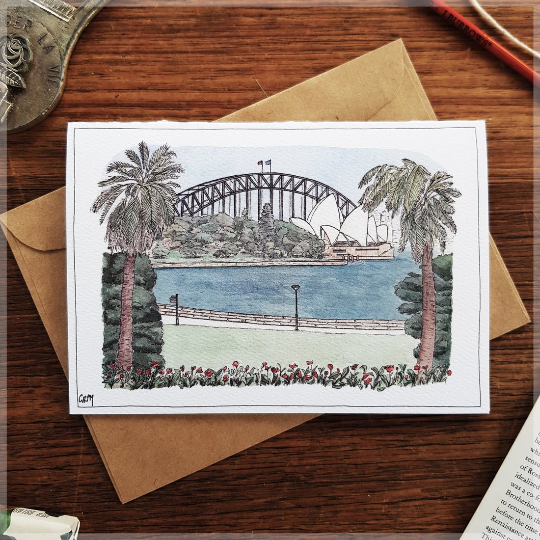 Sydney's Royal Botanic Gardens - Greeting Card - Mu Shop