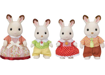 Additional view of Chocolate Rabbit Family Figure Set 6–8.5cm