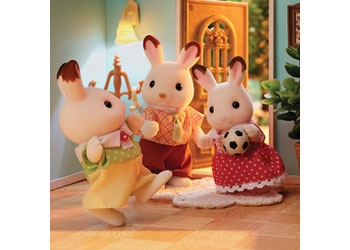Additional view of Chocolate Rabbit Family Figure Set 6–8.5cm