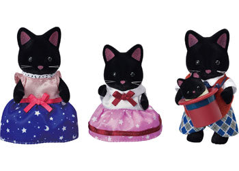 Additional view of Midnight Cat Family Figure Set 3–8cm