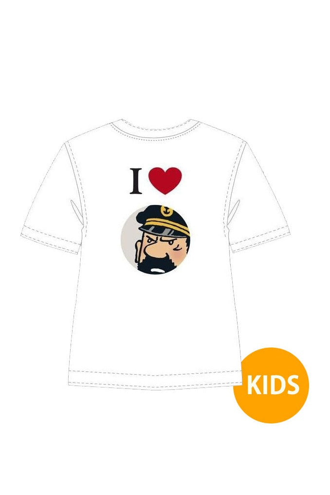 Kids T-shirt I LOVE HADDOCK White