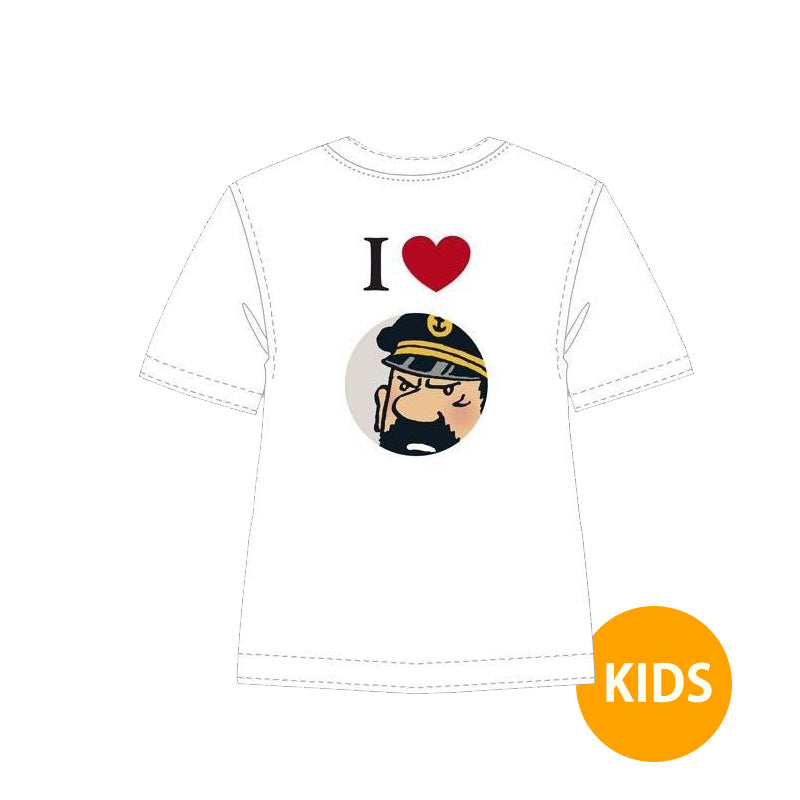 Kids T-shirt I LOVE HADDOCK White