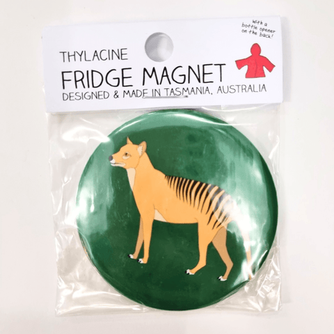 Tasmanian Tiger (Thylacine) Bottle Opener Magnet - Mu Shop