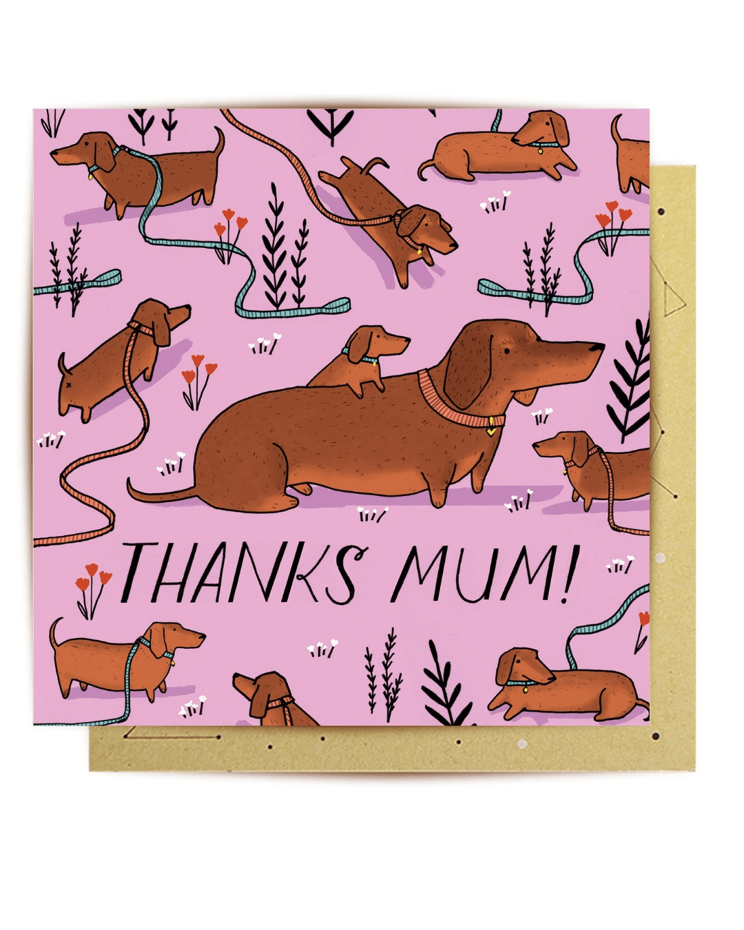 Thank Mum! greeting card - Mu Shop