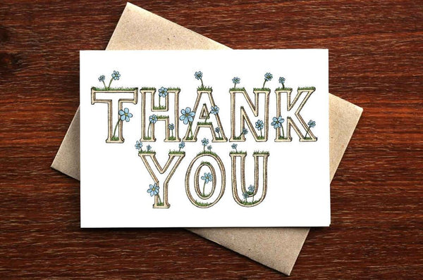 Thank You Daisies - Thank You Greeting Card - Mu Shop