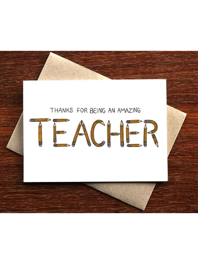 Card for a Teacher - Thanks Teacher Card