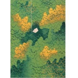 TINTIN POSTCARD - Tent in the forest (12,5x17,5cm) - Mu Shop