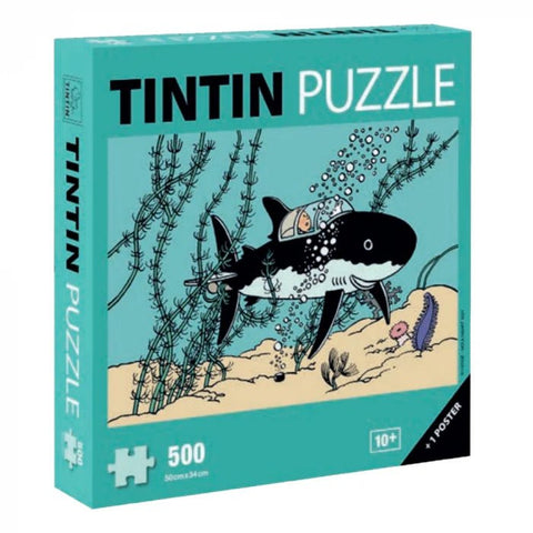 Tintin PUZZLE: Submarine Shark 500pc - Mu Shop