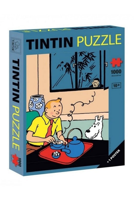 TINTIN PUZZLE: Tintin Drinking his Tea - Mu Shop