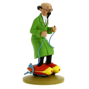 Tintin Resin Figurine - Calculus on roller skates 14cm - Mu Shop