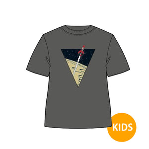 Tintin Rocket Gray T-shirt Kids