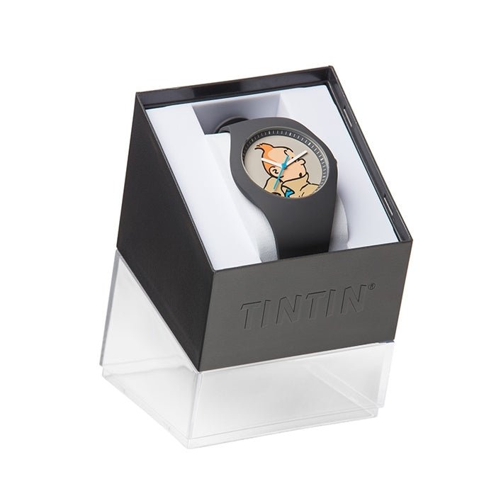 Tintin Watch - Tintin black (M) - Mu Shop